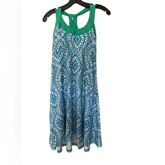 Prana Cali Recycled Polyester Jersey Knit Padded Racerback Tank Dress XS - Picture 1 of 9